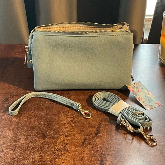 Brentano Handbags - NWT Brentano Vegan Leather Shoulder bag/wristlet